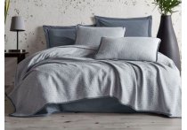 Постельное белье Washed Cotton Saheser - Massimo Gri с покрывалом (Турция), евро